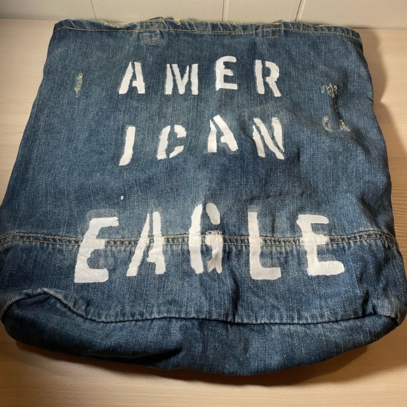NWOT American Eagle Blue Jean Bag - Picture 1 of 4